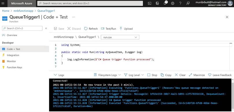 Azure Queues and Serverless Functions